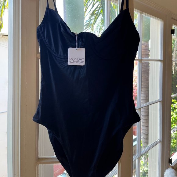 Monday Swimwear Other - NWT Monday Swimwear Black Maui One Piece